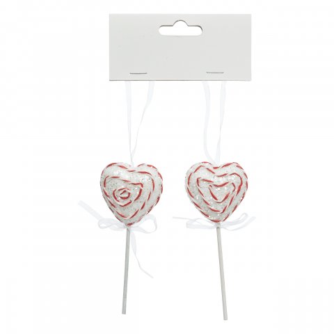 SUJET DE NOEL PLF SUCETTE X2 COEUR 11CM