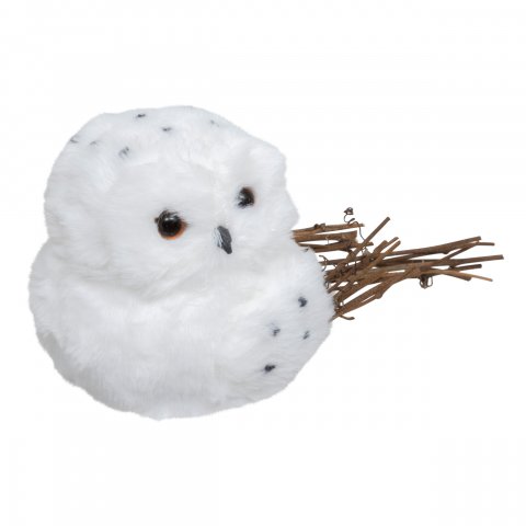 PLF HIBOU FOURRURE H10CM