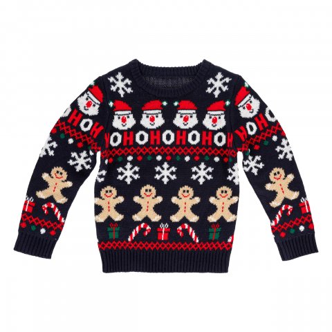 PULL NOEL ENF JACQU 2 COULEURS