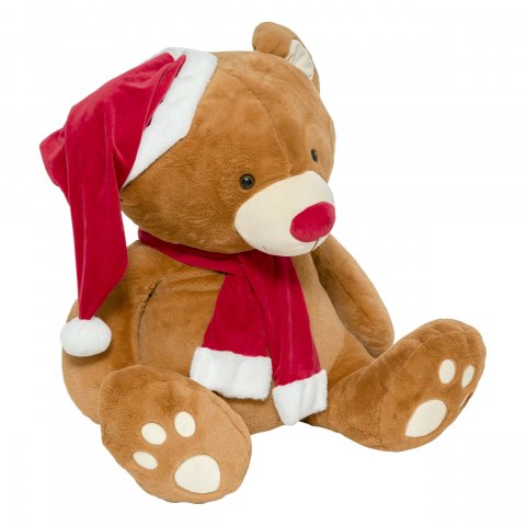 PELUCHE OURS BRUN ECHARP 100CM