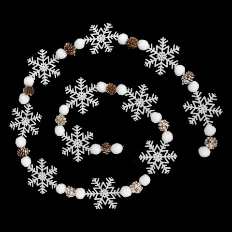 GUIRLANDE DE NOEL  FLOCONS DECO 180CM