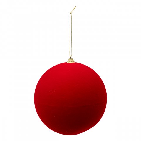 BOULE DE NOEL PLF MAXI ROUGE 150MM