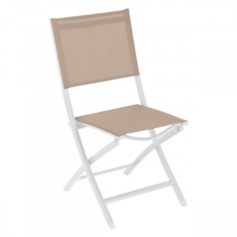 CHAISE ESSENTIA PLI LIN/BLANC