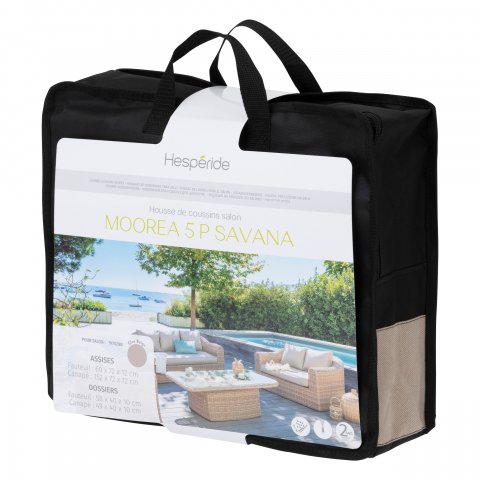 HOUSSE COUSSIN MOOREA 5P SAVAN